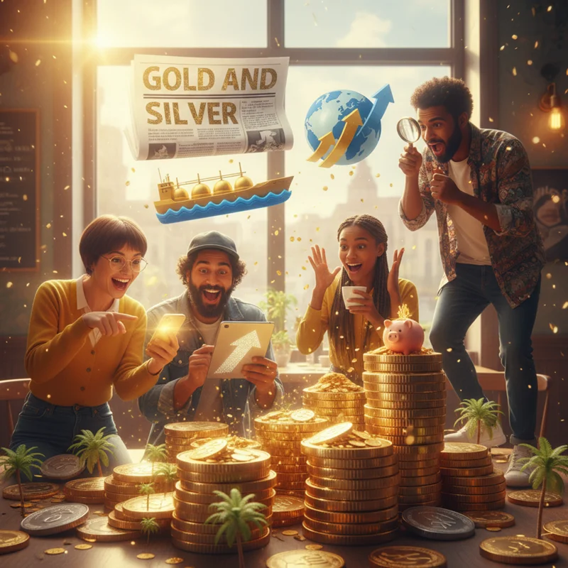 Gold and silver prices soar to new highs as the yellow metal reemerges as a hedge