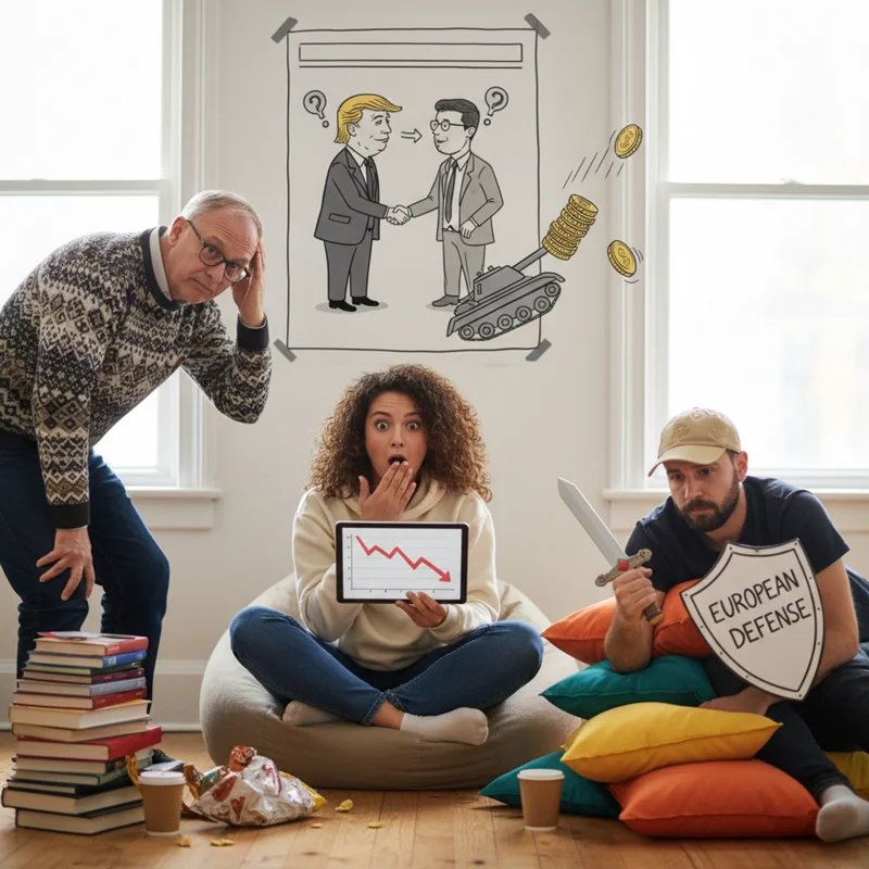 Trump-Zelenskyy Talks Fail to Deliver Breakthrough on Ukraine Peace Deal; European Defense Stocks Slide