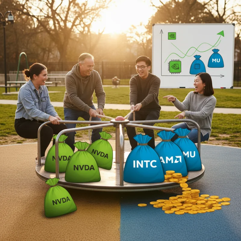 Semiconductor Rotation: Investors Pivot from Nvidia to Intel and AMD