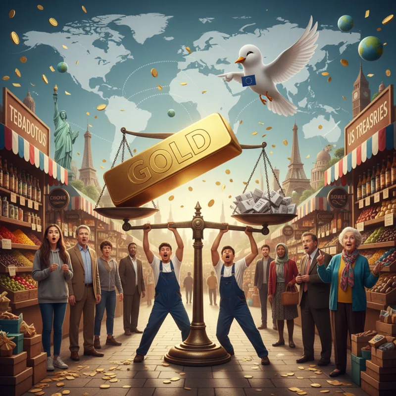 Gold replaces US Treasuries as world’s top reserve asset, ECB says